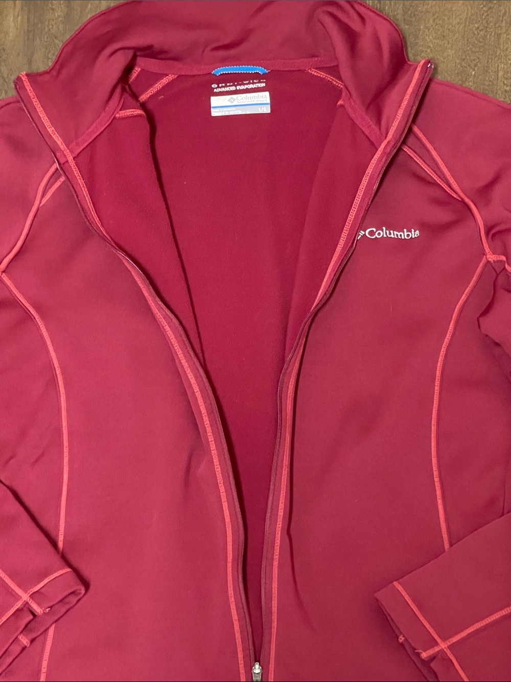 Columbia Women's Raspberry Red Full-Zip Utility Jacket - Picture 4 of 4